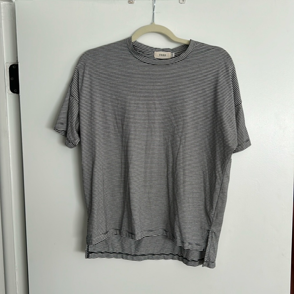 FRED Black and White Stripe Tshirt